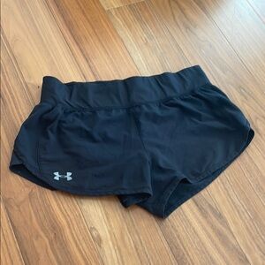 Under Armour Black Athletic Shorts Lightweight Performance